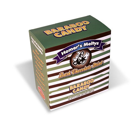 Dark Chocolate Mint Meltys 72ct Dispenser Box