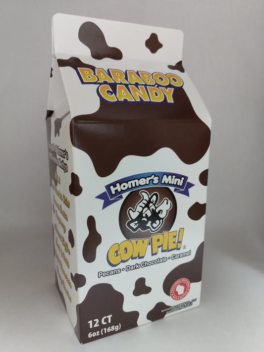 Dark Choc Mini Cow Pie 12ct Milk Carton