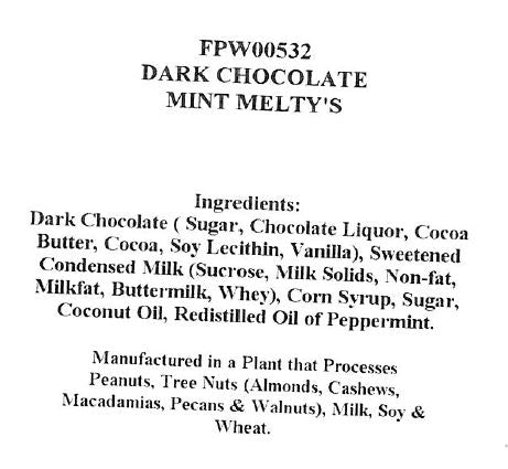 Dark Chocolate Mint Melty's
