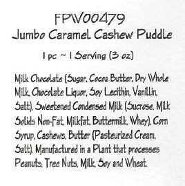 Milk Chocolate Jumbo Caramel Cashew Puddles